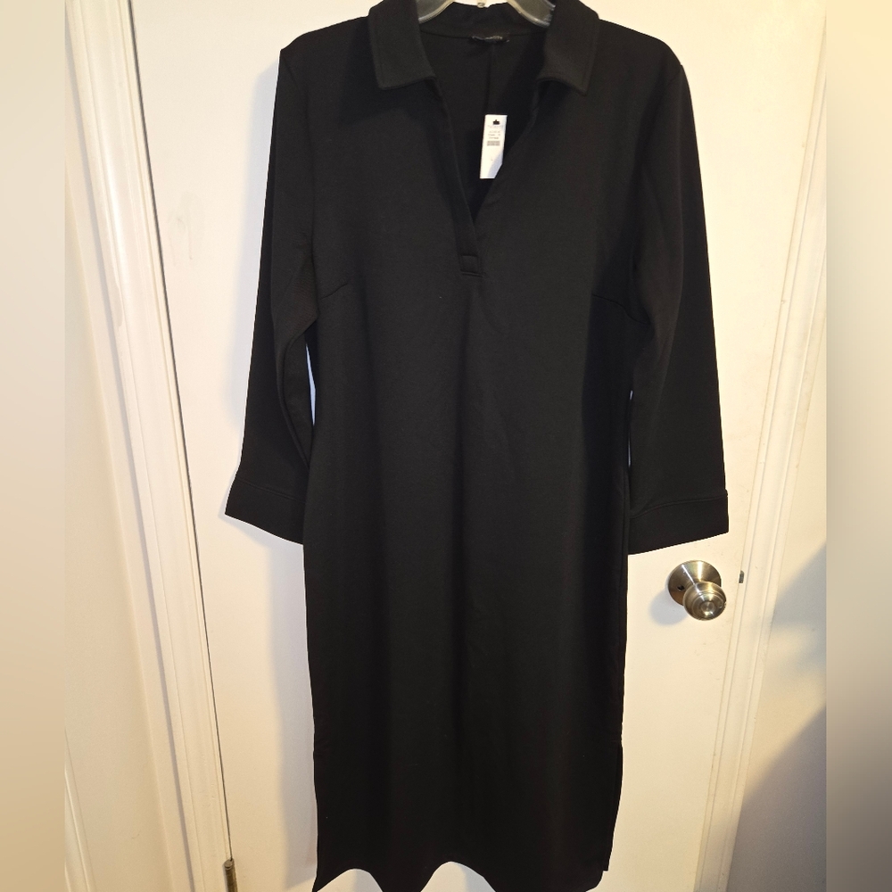 Talbots Classic Black Long Sleeve Dress